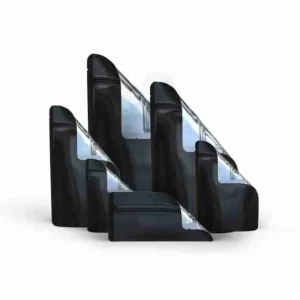Smell Proof Mylar Bags – Black/ Clear