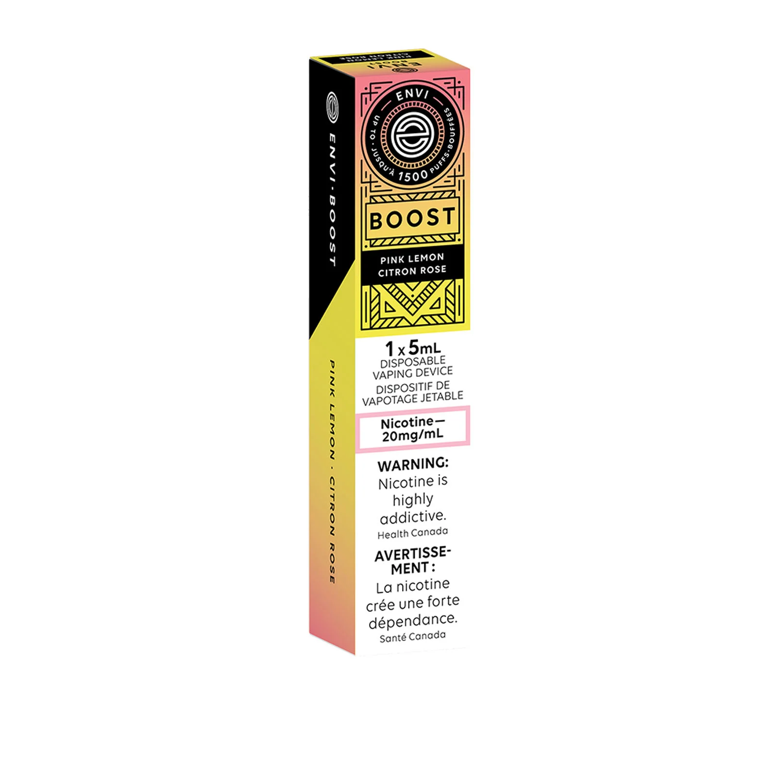 Pink Lemon ENVI Boost – Disposable Vape - Image 2