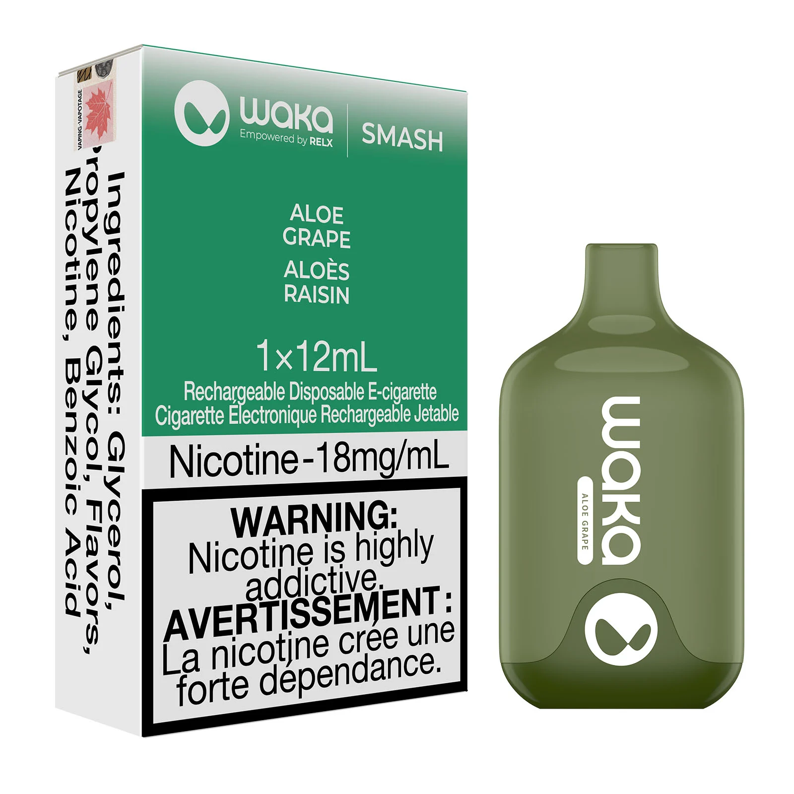 Aloe Grape Waka Smash – Disposable Vape