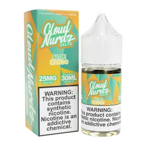 Cloud Nurdz Salts Aloe Mango Synthetic Nicotine 30ml E-Juice