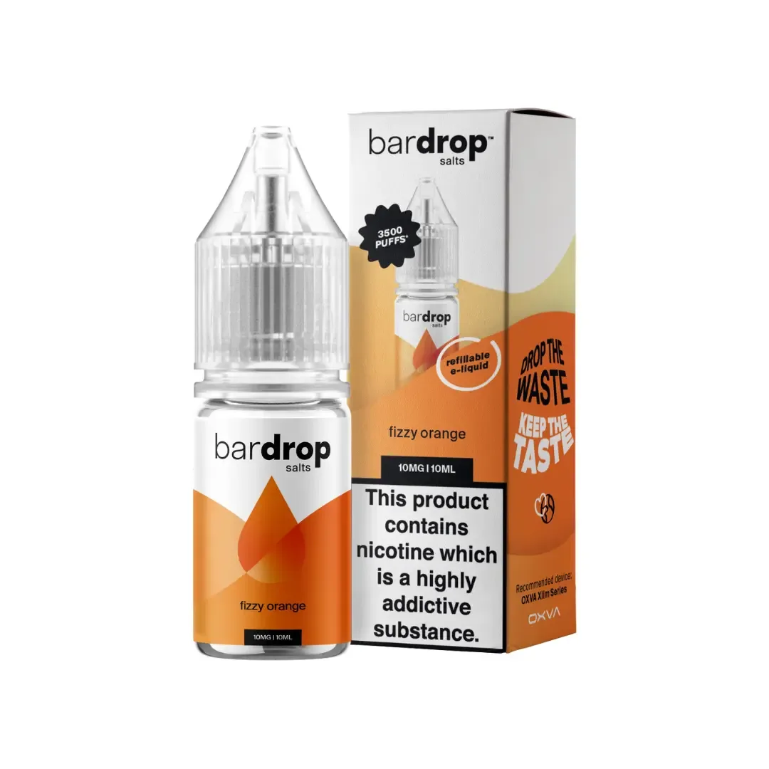 Bar Drop Fizzy Orange 10ml Nic Salt E-liquid