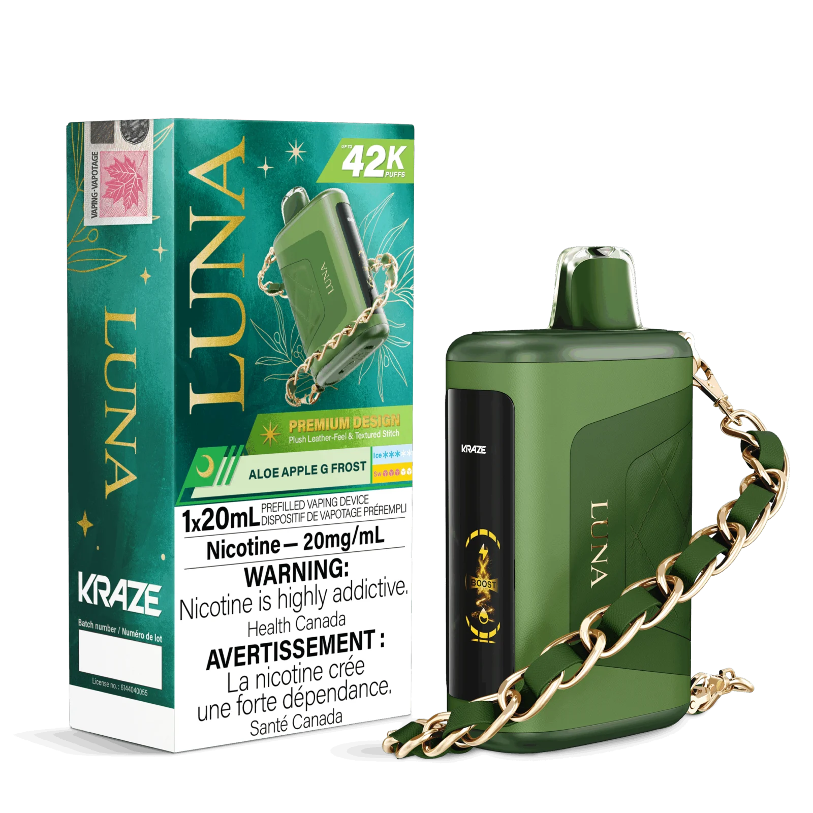 Aloe Apple G Frost Kraze Luna Disposable