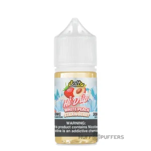 Hi-Drip Salts – White Peach Strawberry Iced 30mL