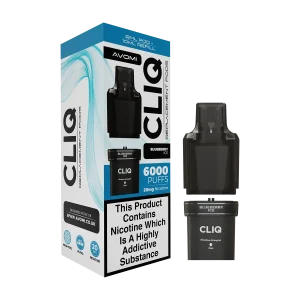 Blueberry Ice Avomi Cliq 6000 Refill Pack
