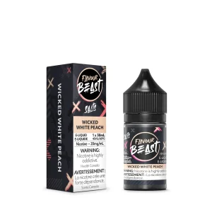 Wicked White Peach SALT – Flavour Beast Salt E-Liquid