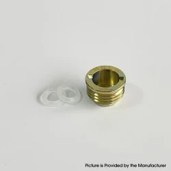 Rekavape Monarchy Style Replacement Flush Nut 510 Drip Tip Adapter for Billet / BB Box Mod - Gold, Titanium