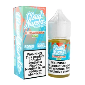 Cloud Nurdz Salts Iced Strawberry Kiwi Synthetic Nicotine 30ml E-Juice