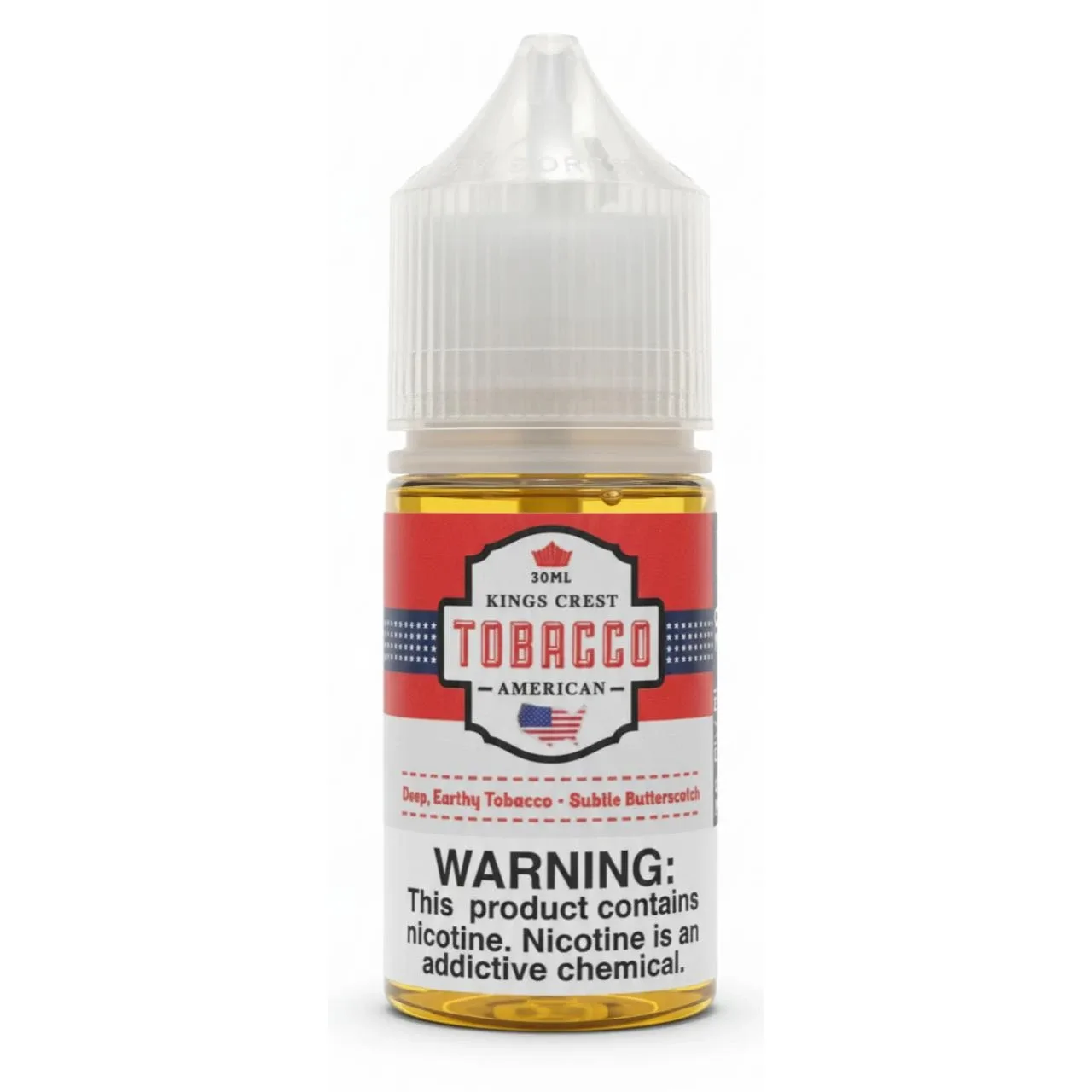 King's Crest Salts American Tobacco 30ml E-Juice