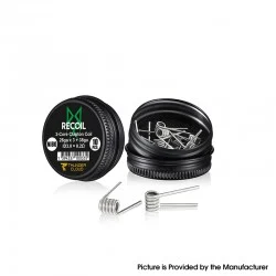Authentic Thunder Cloud Recoil Ni80 Pre-Built 3-Core Clapton Coil - 0.2ohm, 26Ga x 3 + 38Ga (10 PCS)