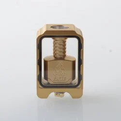 Authentic ThunderHead Creations Blaze Bridge with Sliding Boro Tank for BB / Billet / Boro Box Mod - Gold, Dual Glasses
