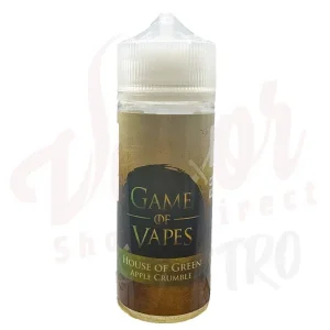 Game Of Vapes House Of Green Apple Crumble 100ml Shortfill (Dated 07/2021)