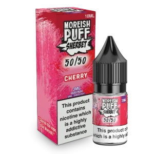 Moreish Puff Sherbet 50/50: Cherry Sherbet 10ml E-Liquid