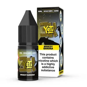 Yeti 3k Bar Salt Breezy Banana 10ml Nic Salt