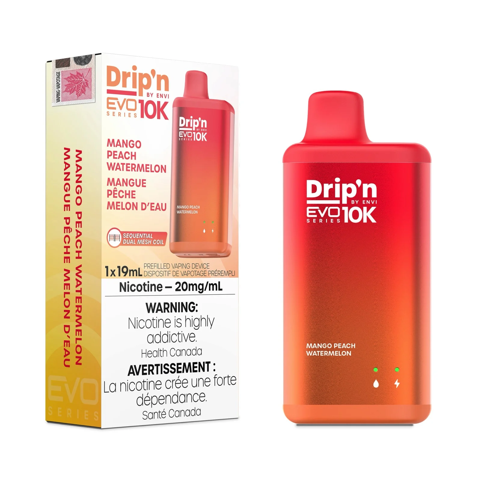 Mango Peach Watermelon Drip’n EVO 10K - Image 2