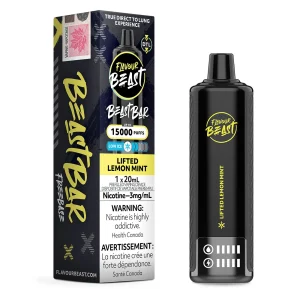 Lifted Lemon Mint Low Ice Flavour Beast Beast Bar 15K – Disposable Vape