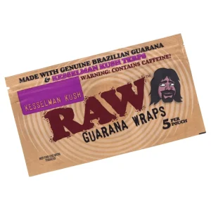 Raw Guarana Caffeine Wraps (Pack of 1)-5COUNT Kesselman Kush