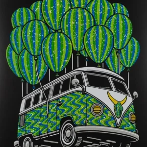 Darby Flying Bus Print