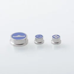 Rekavape Replacement Button Set for BMM.38 Aio Style Mod - Blue, Monarchy Pattern (3 PCS)