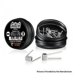 Authentic Thunder Cloud x Coilturd AN RTA Ni80 Pre-Built Coil 3-Core Clapton Coil - 0.35ohm, 28Ga x 3 + 36Ga (10 PCS)