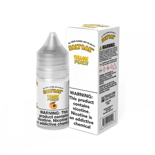 Yellow Peach E-Juice by Salt Bae 50 E-Liquid 30ML - Image 2