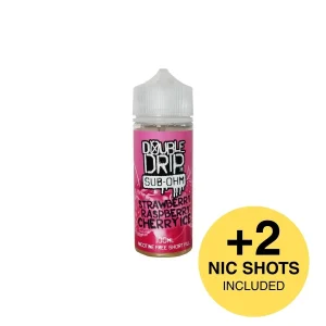 Double Drip Raspberry Cherry Ice Shortfill E-Liquid 100ml