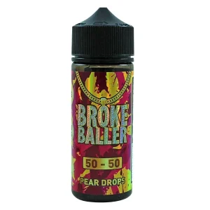 Broke Baller Pear Drops 80ml Shortfill