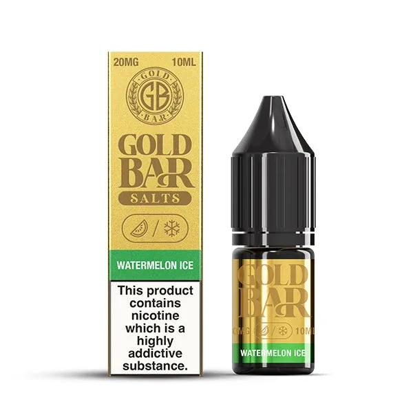 Gold Bar Watermelon Ice 10ml Nic Salt - Image 2