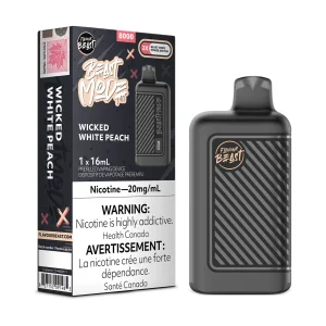 Wicked White Peach Flavour Beast Beast Mode – Disposable Vape