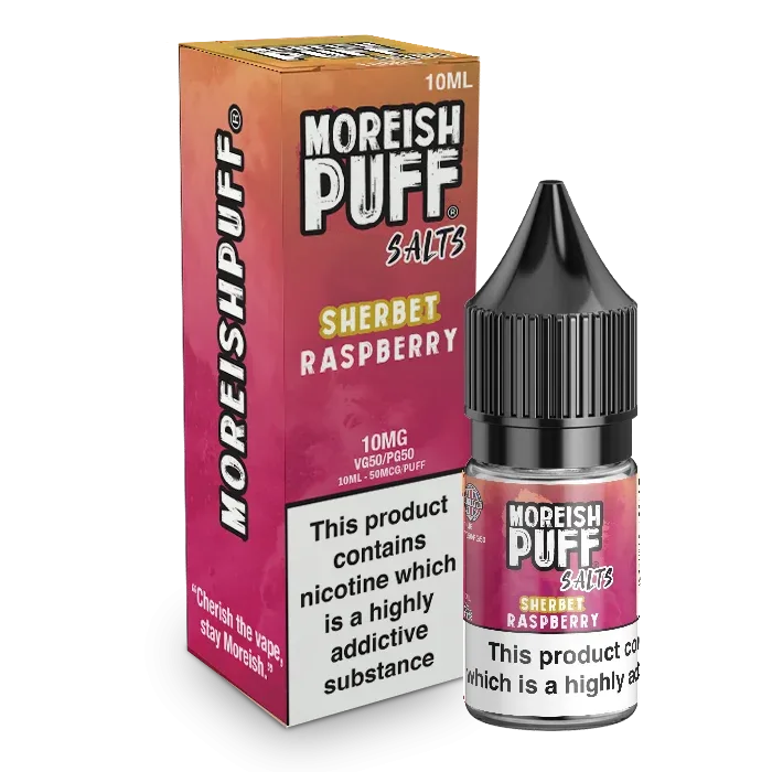 Moreish Puff Sherbet Raspberry 10ml Nic Salt