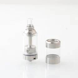 Rekavape BY-KA V.11 V11 Style MTL RTA Atomizer Standard Set - Silver, 316SS + PC, 5ml, Air Pins 1.2 / 1.4 / 1.7mm, 23mm Diameter