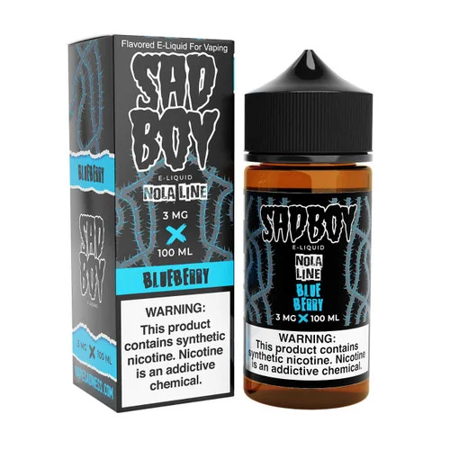 SadBoy NolaLine Blueberry Synthetic Nicotine 100ml E-Juice - Image 2