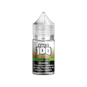 Keep it 100 Mint Bacco Salt 30ml E-Juice