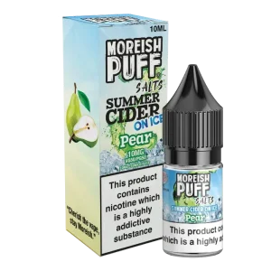 Moreish Puff Summer Cider on Ice Pear 10ml Nic Salt