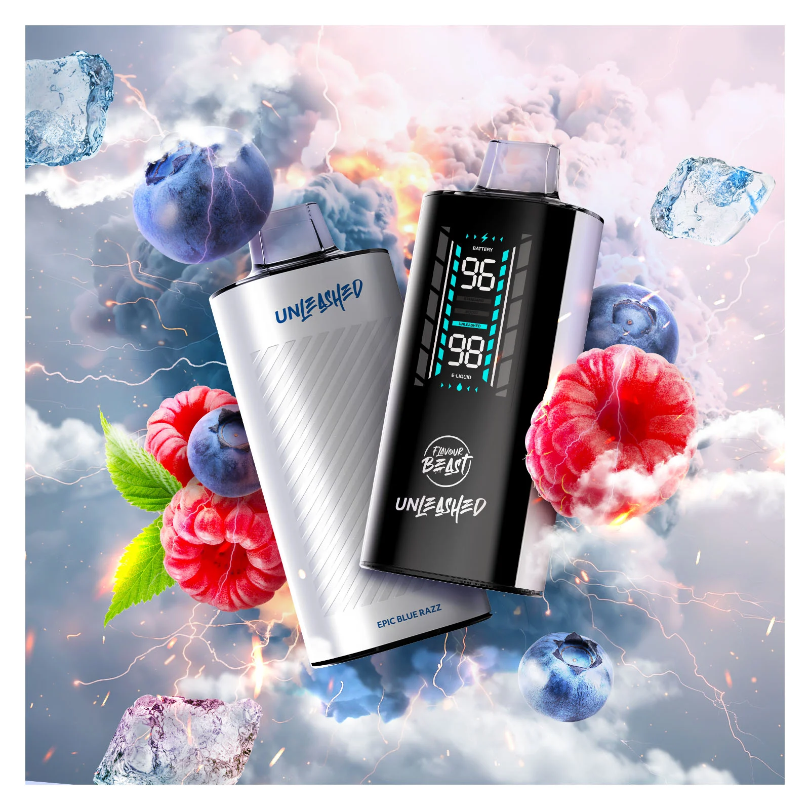 Epic Blue Razz Flavour Beast Unleashed DCP 20K – Disposable Vape - Image 2