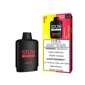 Cherry Ice and Citrus Burst Ice STLTH Switch Pod