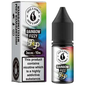 Juice N' Power 50:50 Rainbow Fizzy 10ml E-Liquid