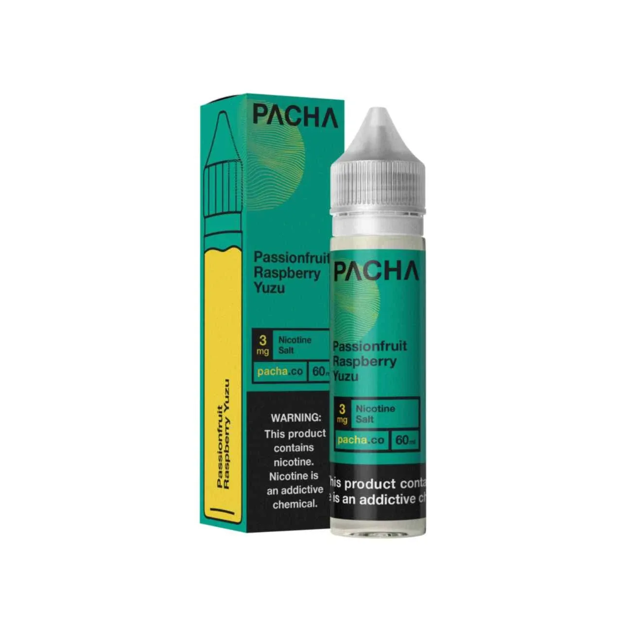 Pacha Passion Fruit Rasberry Yuzu Synthetic Nicotine 60ml E-Juice