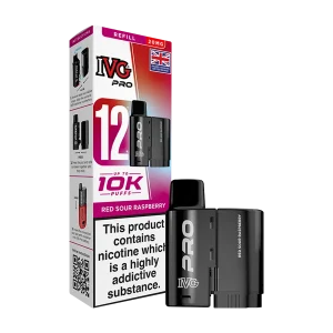 Red Sour Raspberry IVG Pro 12 Refill Pack