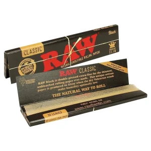 Raw King Size Black Papers (Pack of 1)-32COUNT Classic