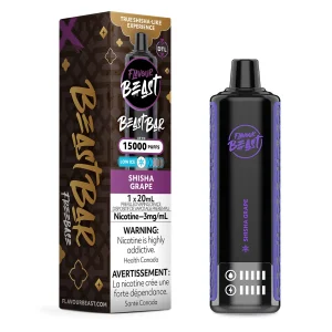 Shisha Grape Low Ice Flavour Beast Beast Bar 15K – Disposable Vape