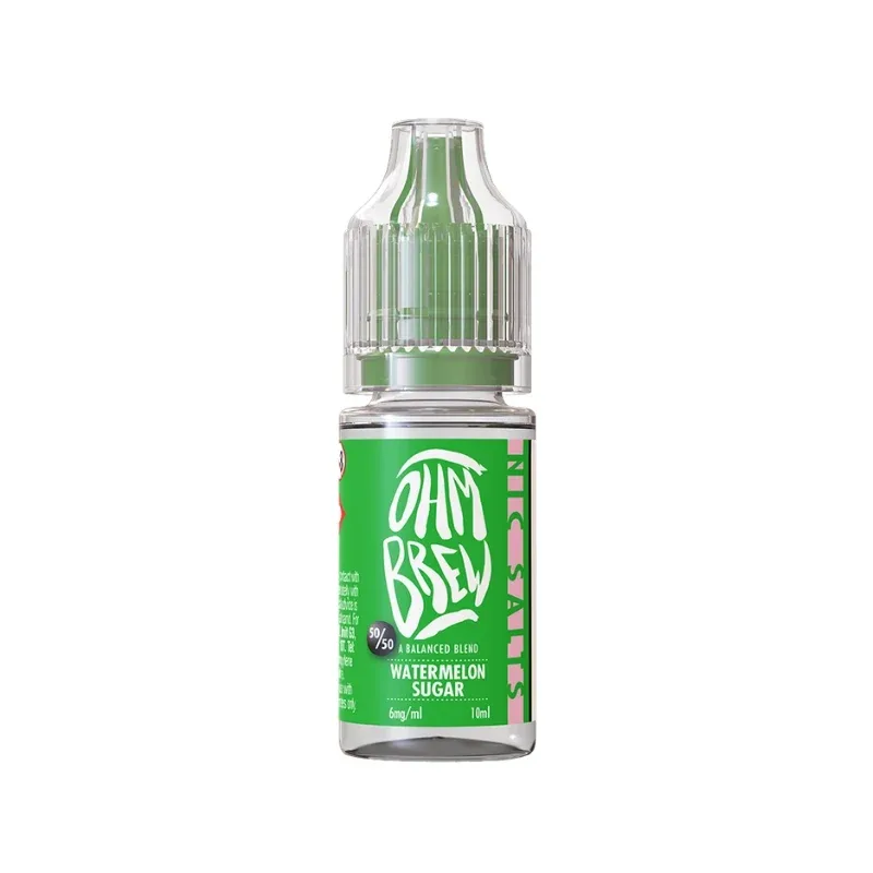 Ohm Brew Balanced Blends Watermelon Sugar 10ml Nic Salt E-liquid