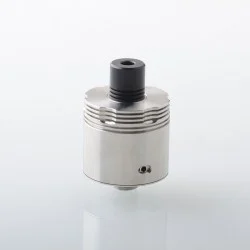 YFTK Four One Five 415 RDA Kaze Style RDL / MTL RDA Atomizer - Silver, BF Pin, Air Pin 0.9mm x 2, 1.0mm x 2, 1.0mm, 1.4mm