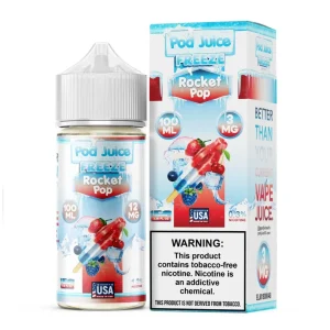 Pod Juice Rocket Pop Freeze Tobacco Free Nicotine E-Juice 100ml