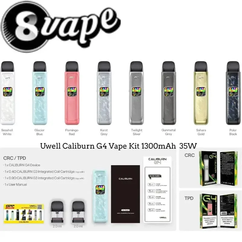 Uwell Caliburn G4 35W Pod Kit - Image 2