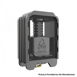 Authentic ThunderHead Creations Blaze Bridge with Sliding Boro Tank for BB / Billet / Boro Box Mod - Gun Metal, Dual Glasses