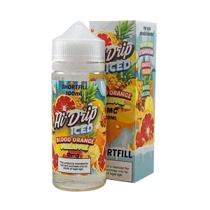 Hi Drip Iced Blood Orange Pineapple 100ml Shortfill (Short Date / Out of Date)