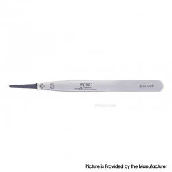 Authentic VETUS ESD-249 Exchange Tip Electro Static Discharge Safe Stainless Tweezers Rounded Tips