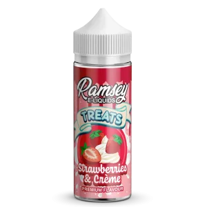 Ramsey E-Liquids Treats Strawberries Cream 100ml Shortfill