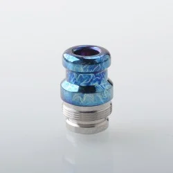 Rekavape Mission XV KB2 Style Integrated Drip Tip + Fire Button Set for dotMod dotAIO V2 Pod - Ebtropic, Titanium + SS