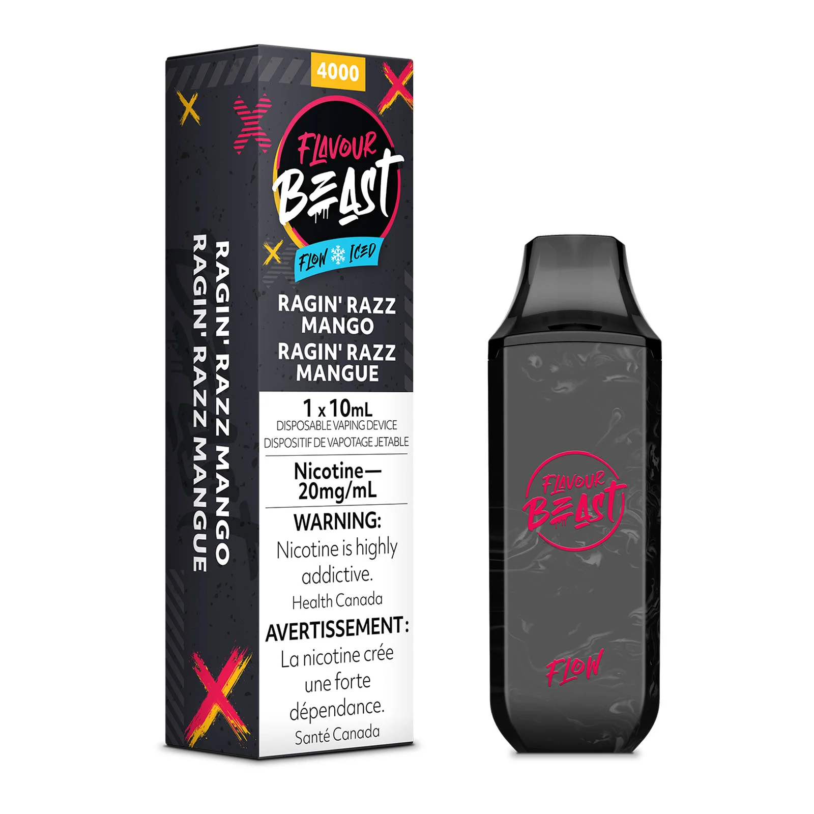 Ragin Razz Mango Flavour Beast Flow – Disposable Vape